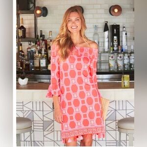 Cabana Life Pink Geometric Mini Dress